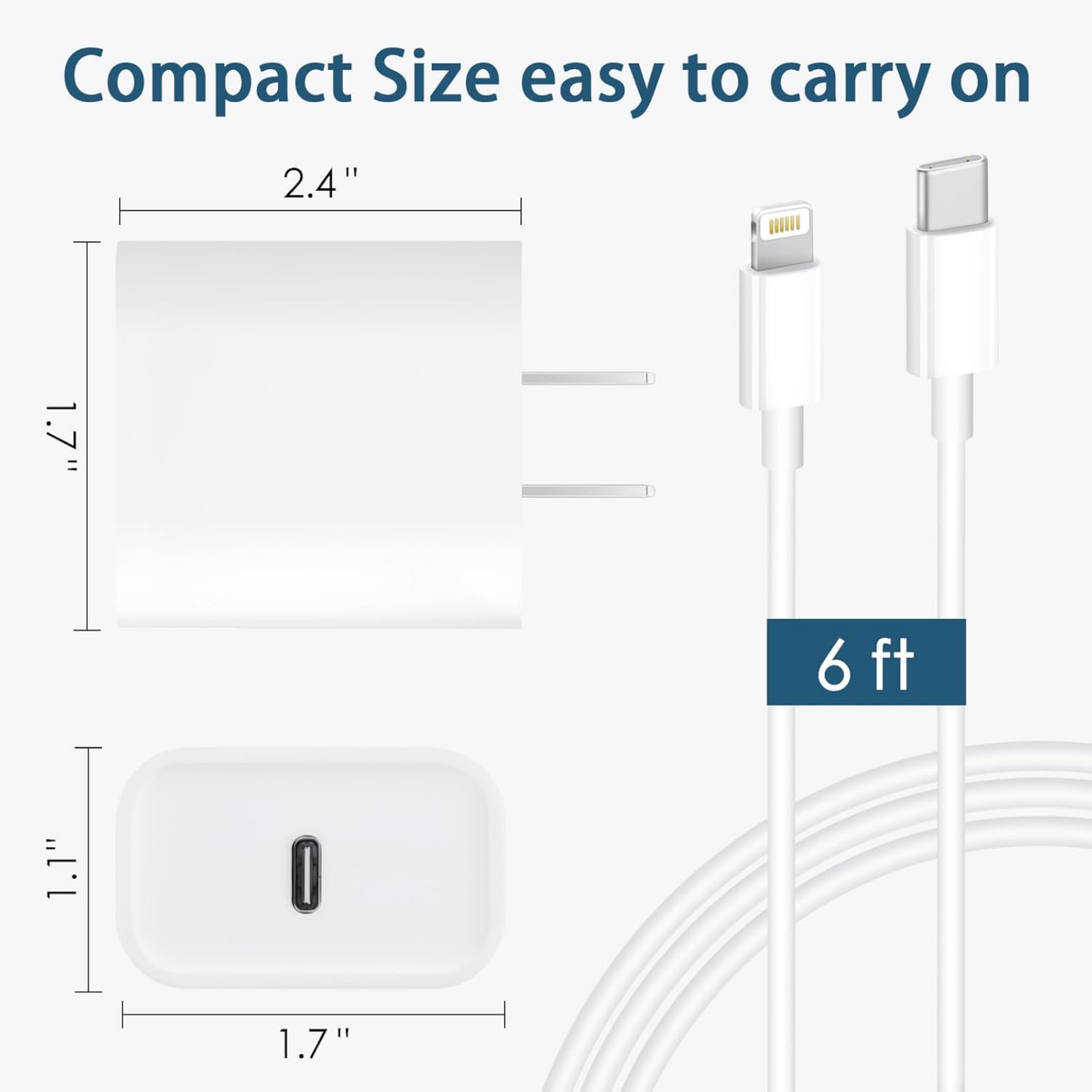 CARGADOR PARA IPHONE 20W