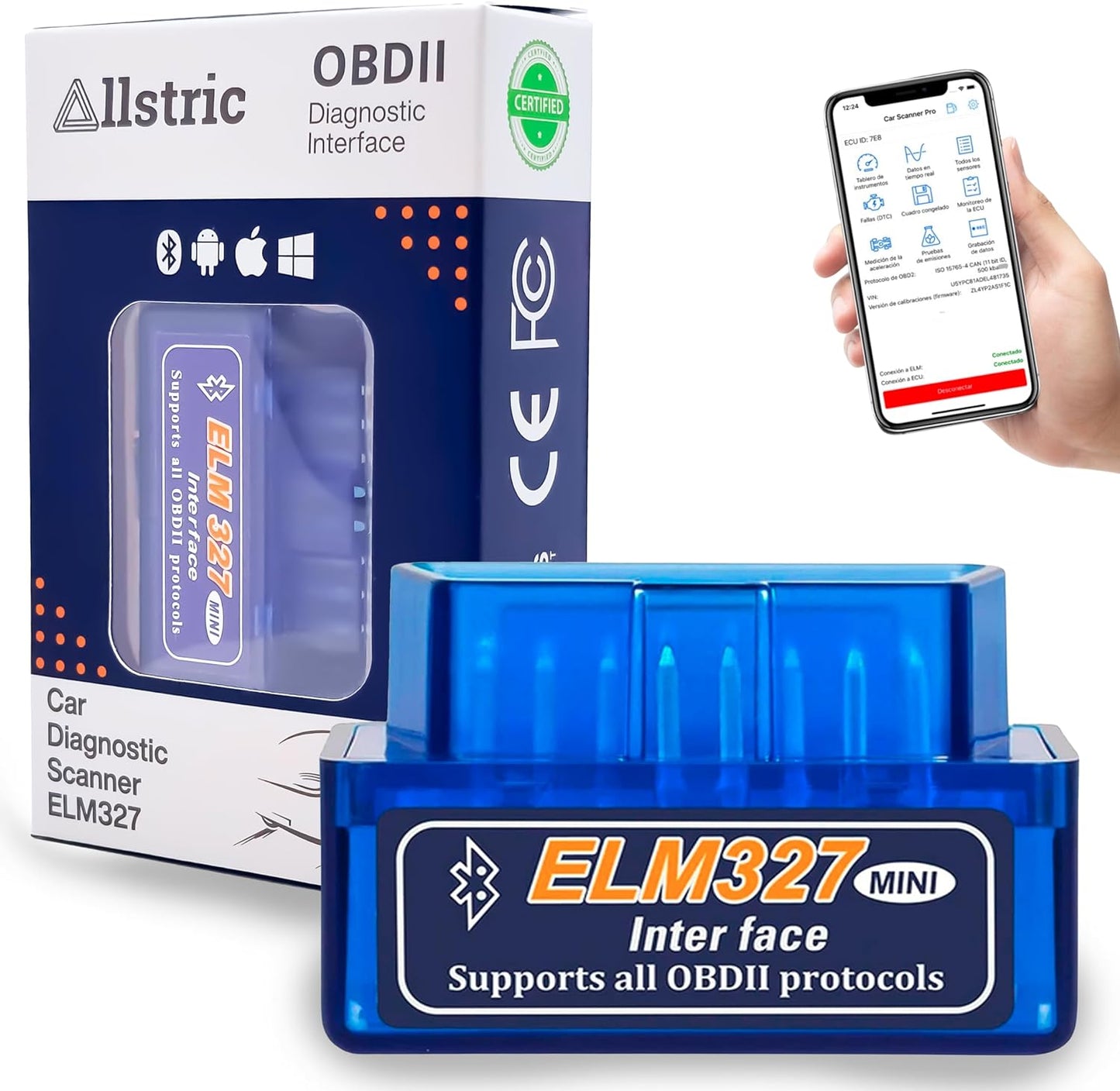 Mini ELM327 OBDII (Car Diagnostic Scan)