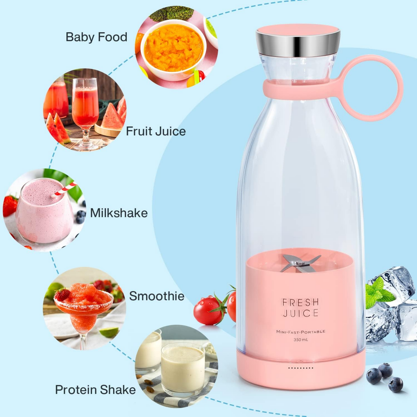 LICUADORA PORTATIL MINI JUICER