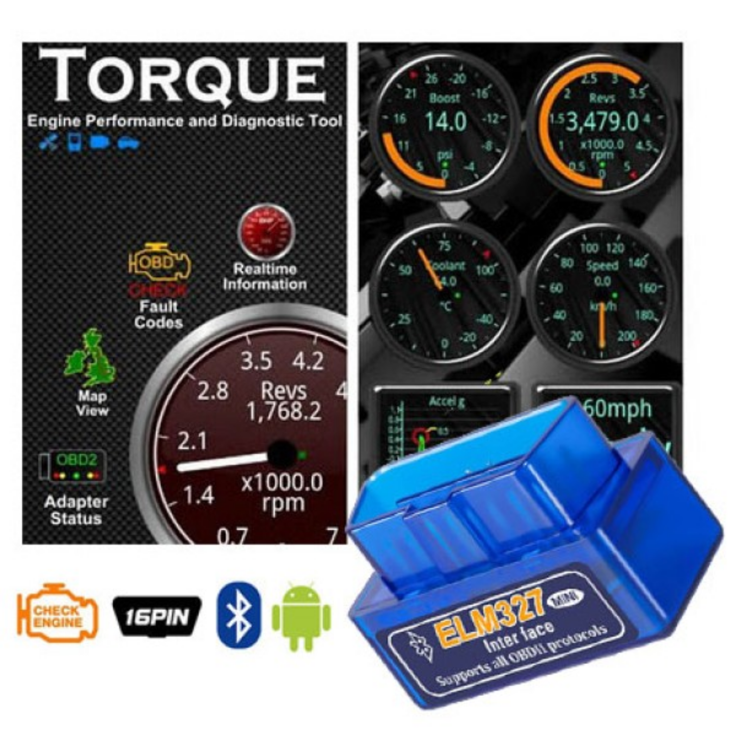 Mini ELM327 OBDII (Car Diagnostic Scan)