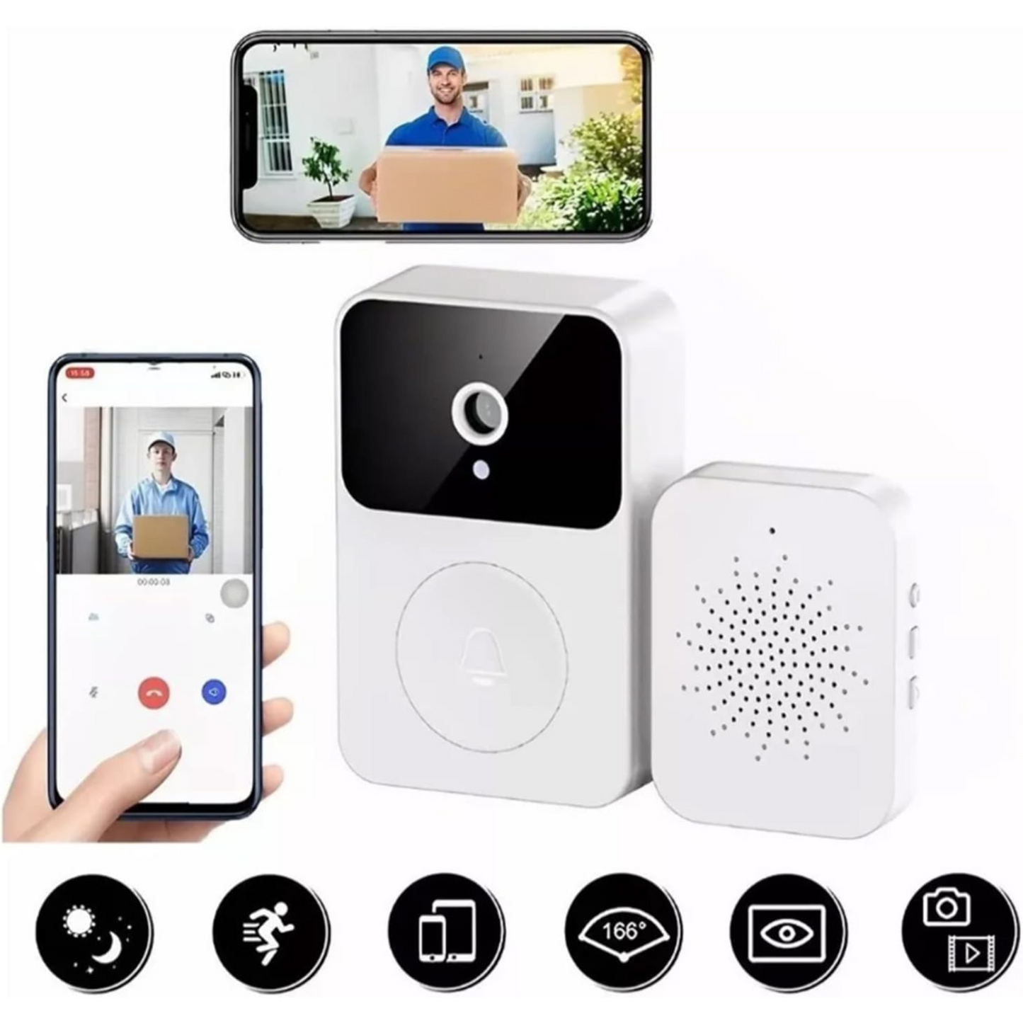Timbre con camara de video
