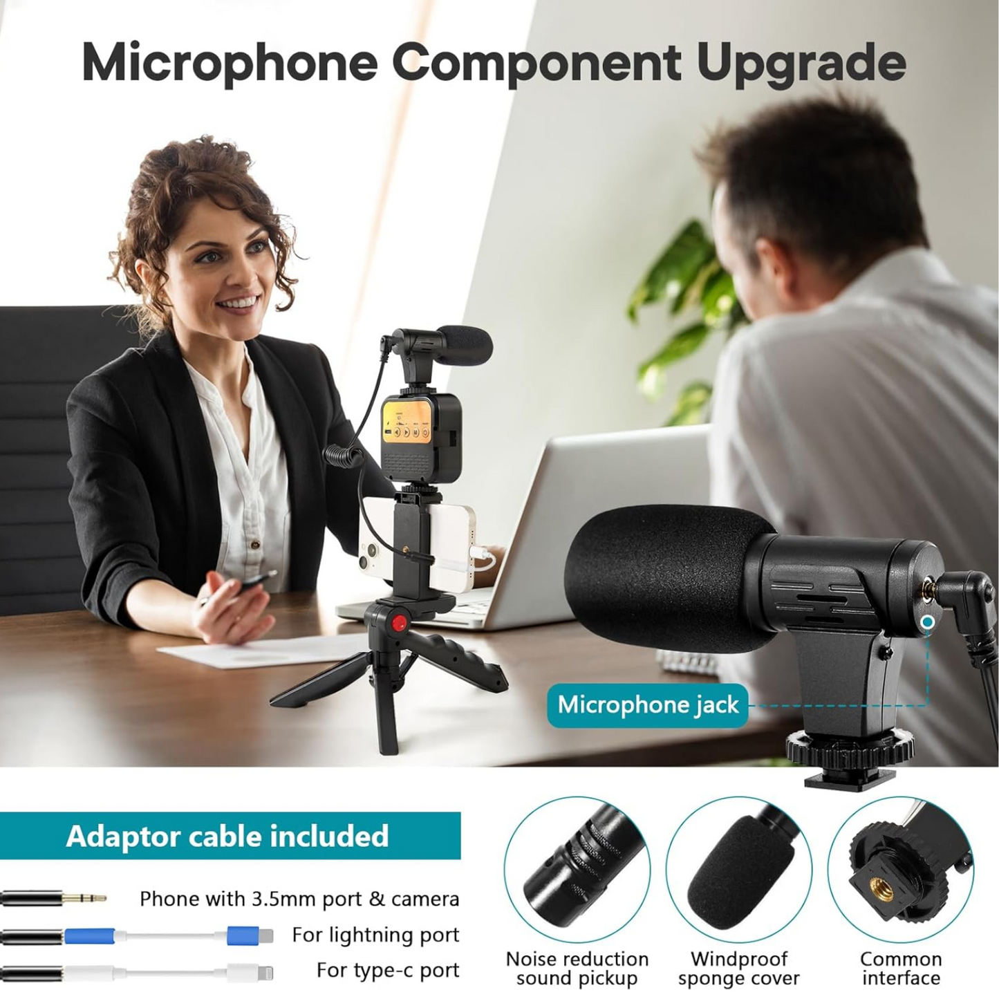 VLOGGING Kit de grabación para (iPhone y Android)