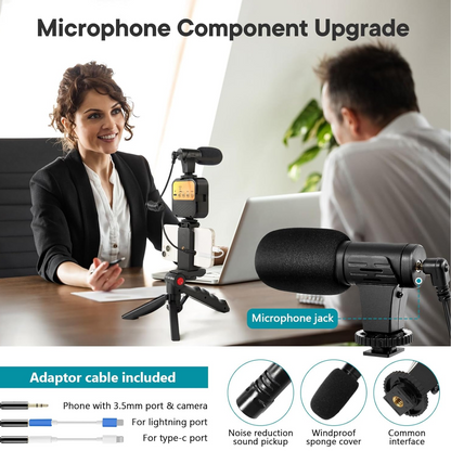 VLOGGING Kit de grabación para (iPhone y Android)