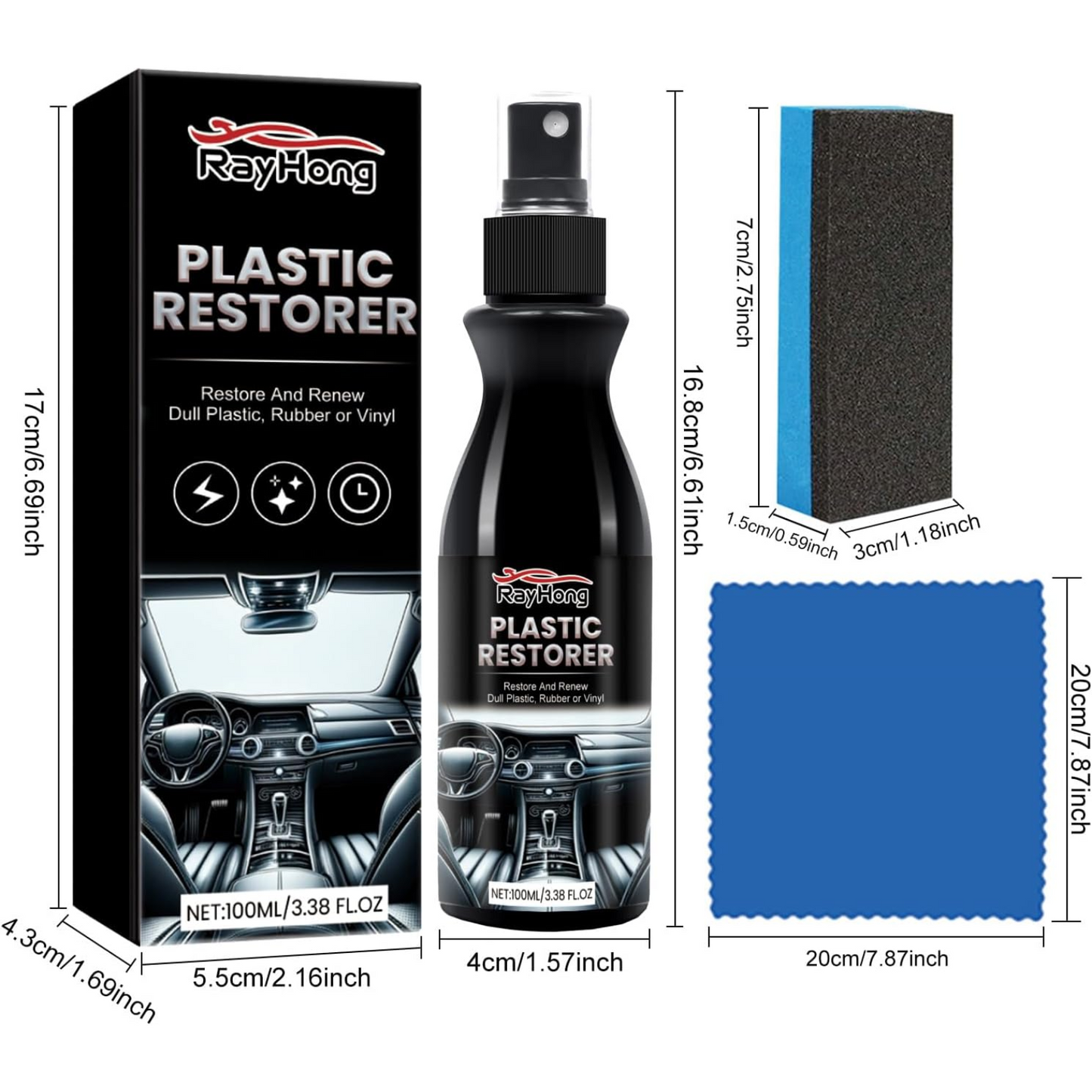 Restaurador de plastico para automoviles