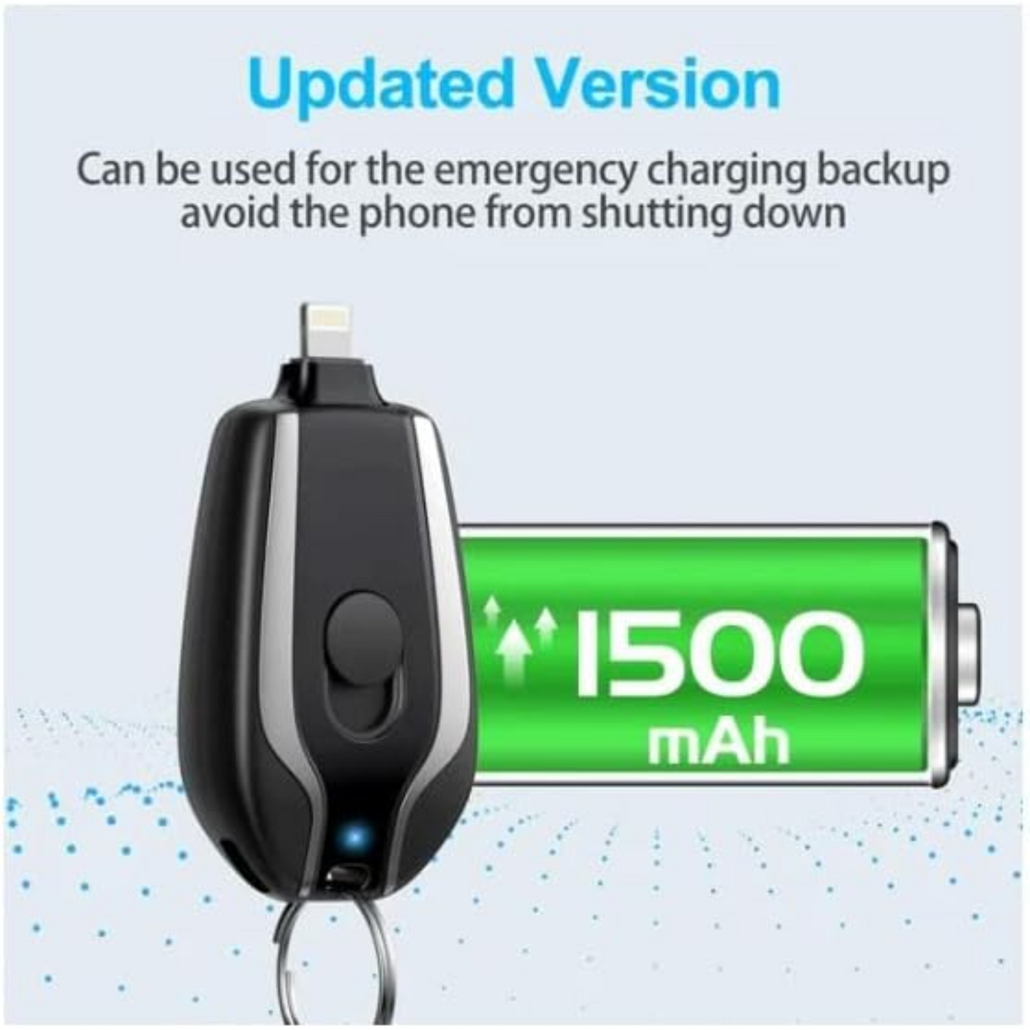 Llavero cargador para iphone (1500mAh) Keychain portable