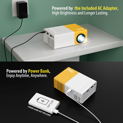 Mini proyector HD con control remoto