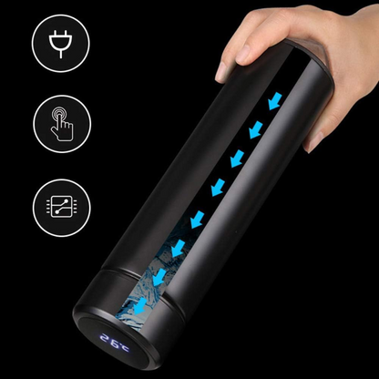 Smart water cup, mantiene frio y calor (ACERO INOXIDABLE)