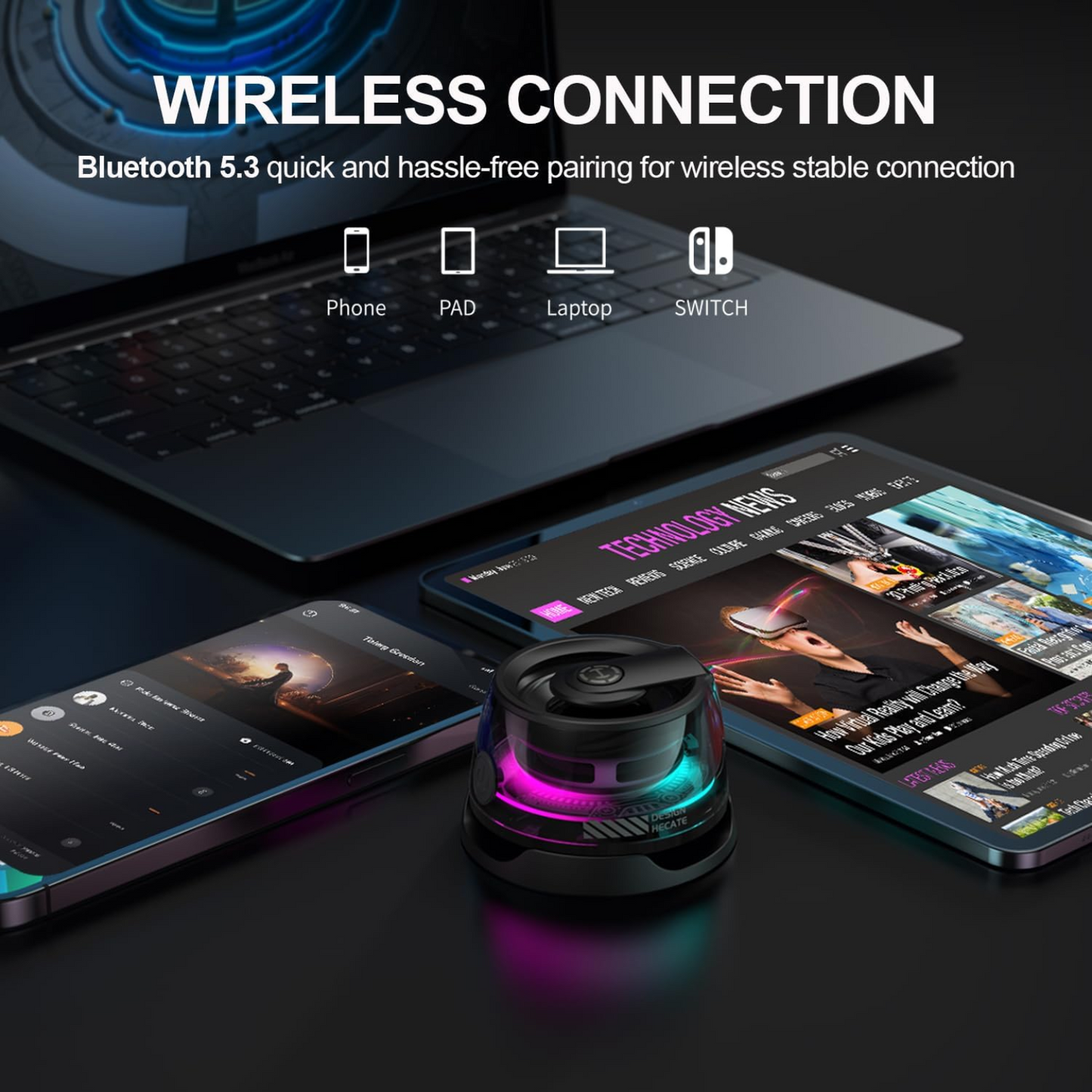 Magnetic Bluetooth Speaker
