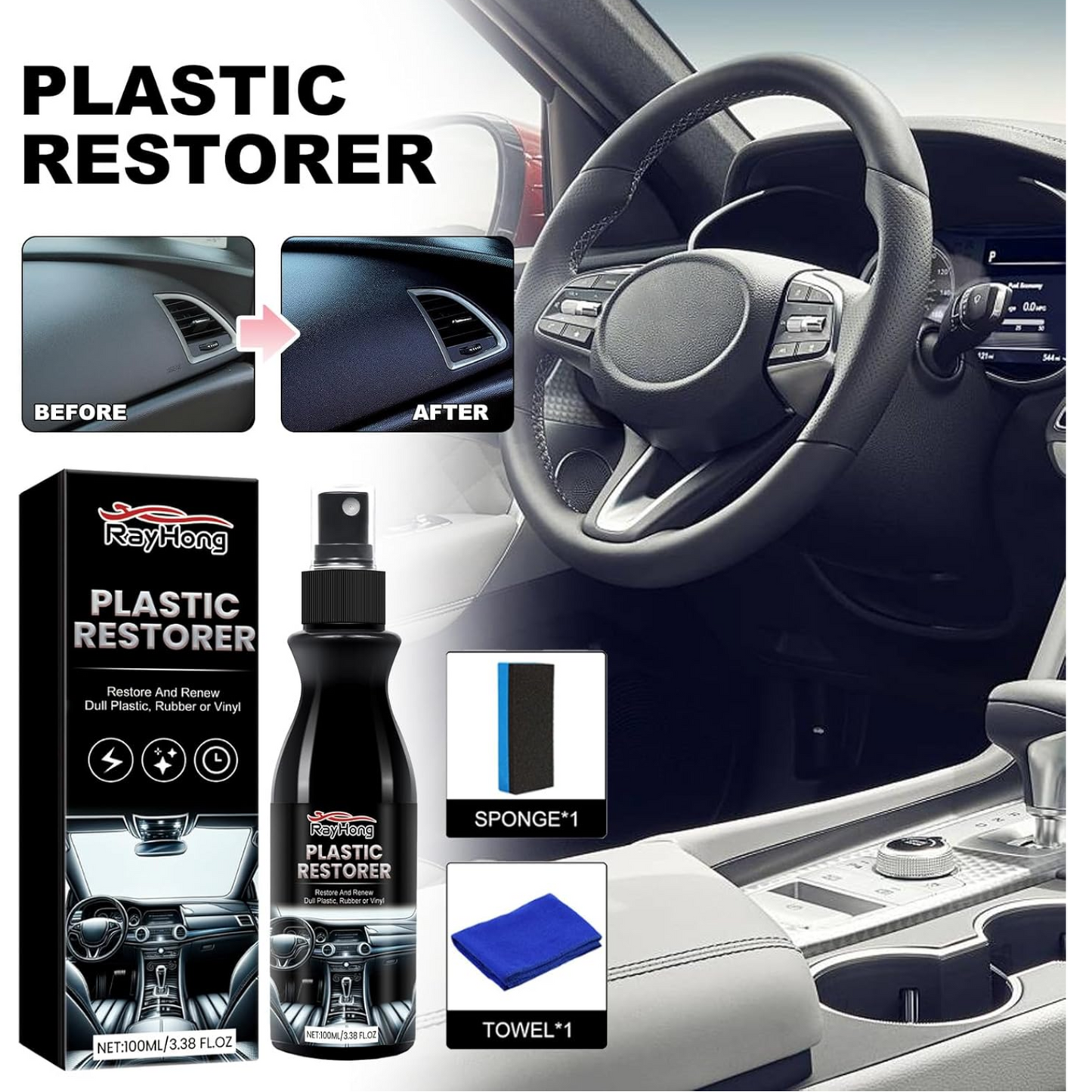 Restaurador de plastico para automoviles