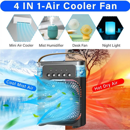 MINI VENTILADOR DE AIRE CON HUMIFICADOR